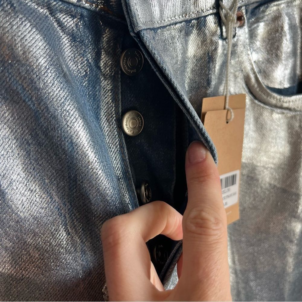 Reformation Silver Straight Leg Jeans - Picture 15 of 15